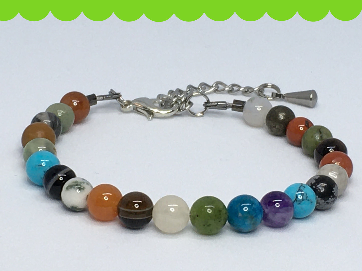 6.5" Gemstone Mix Women's Bracelet