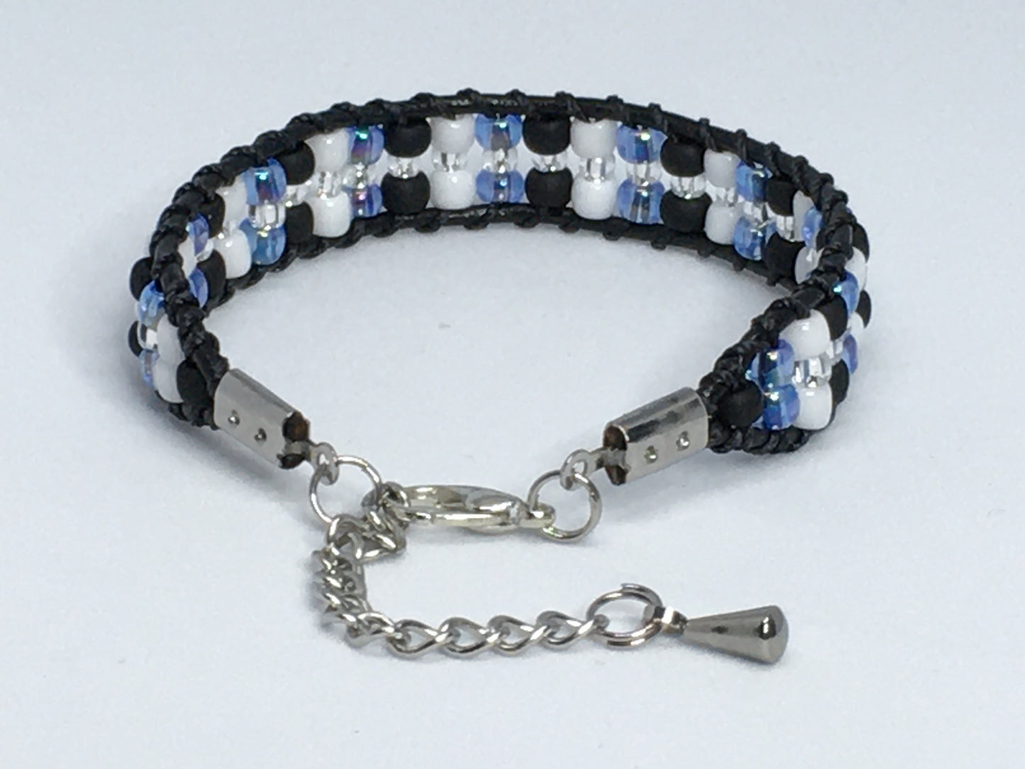 6" Bead and Leather Women's Bracelet