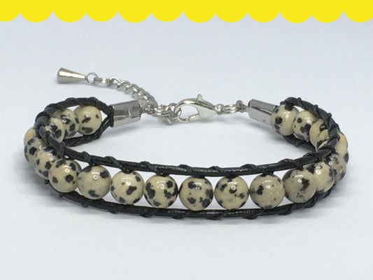 7" Dalmation Stone Women's Bracelet