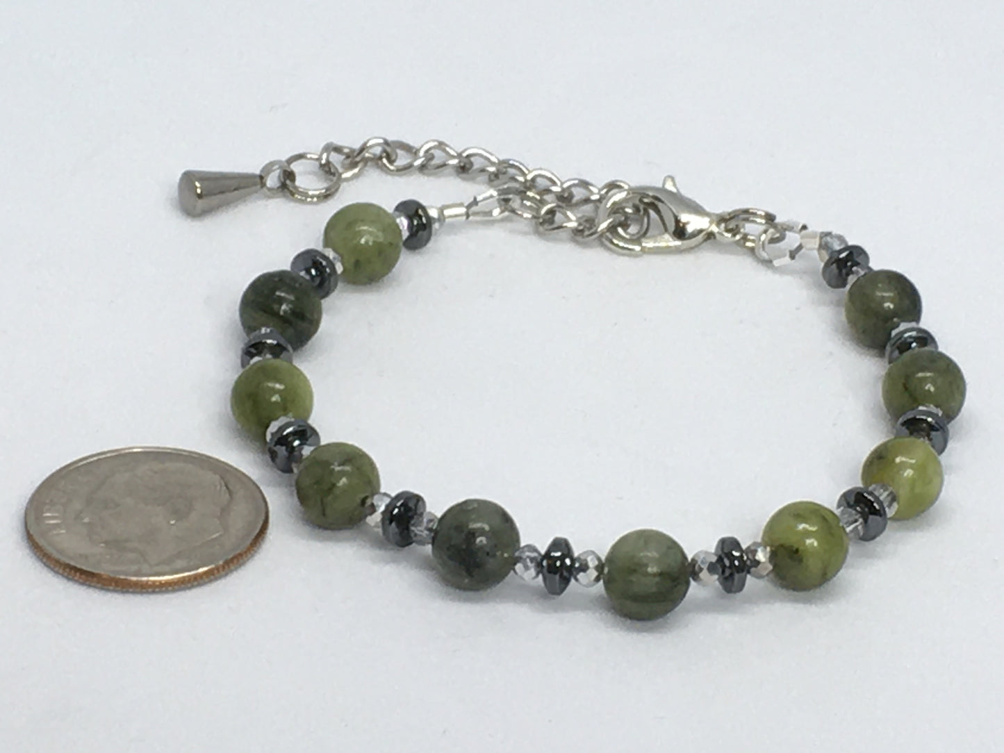 6" Green Serpentine Women's Bracelet