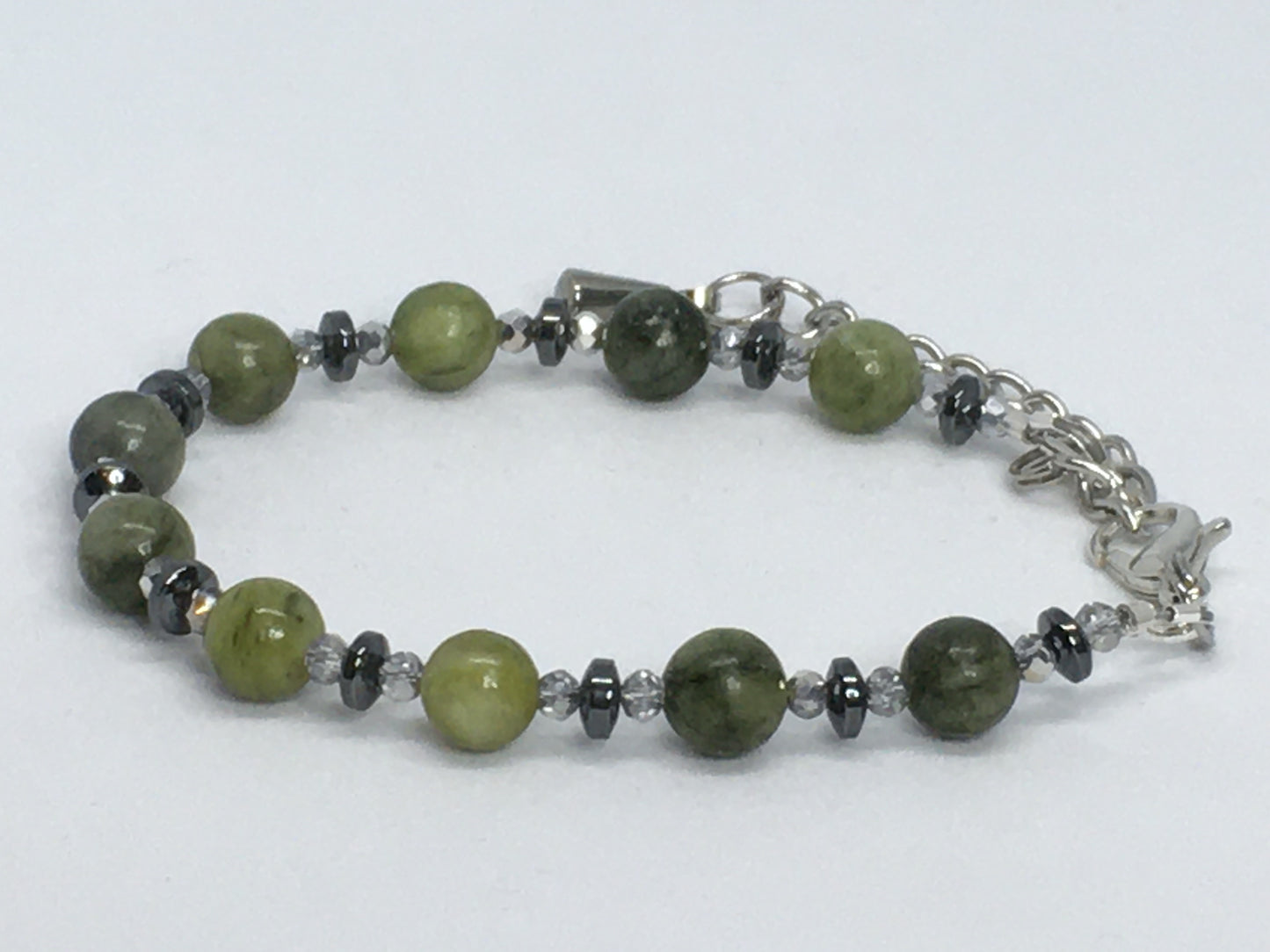 6" Green Serpentine Women's Bracelet
