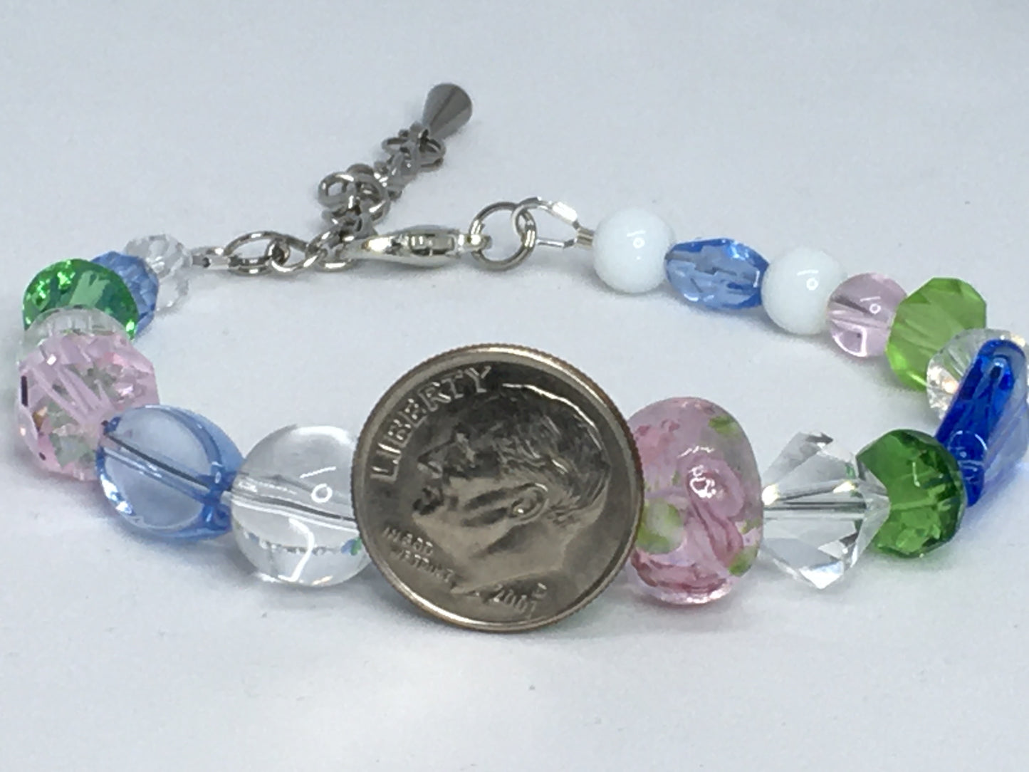 7" Glass Bead Women's Bracelet