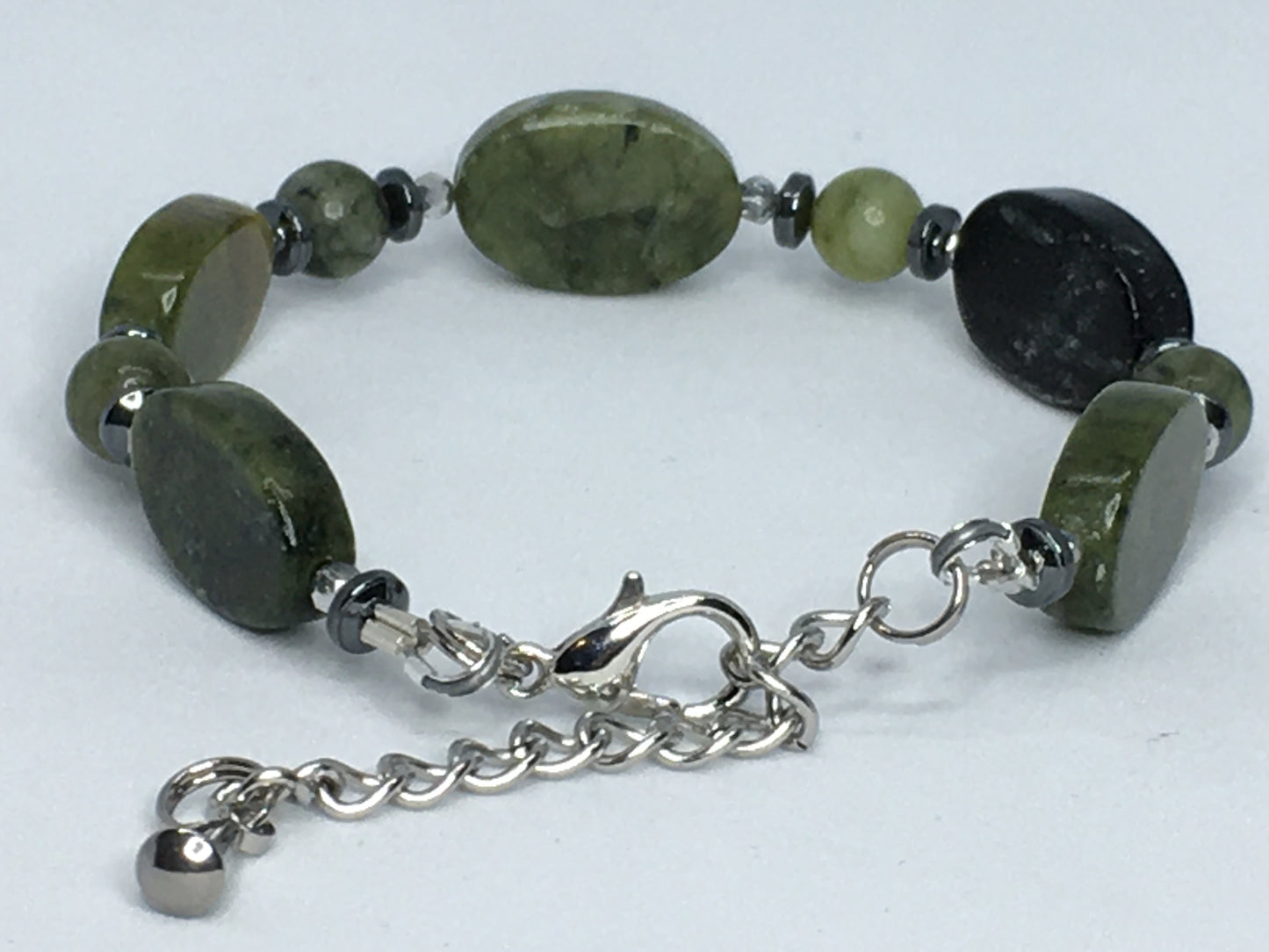 6.5" Green Serpentine Women's Bracelet