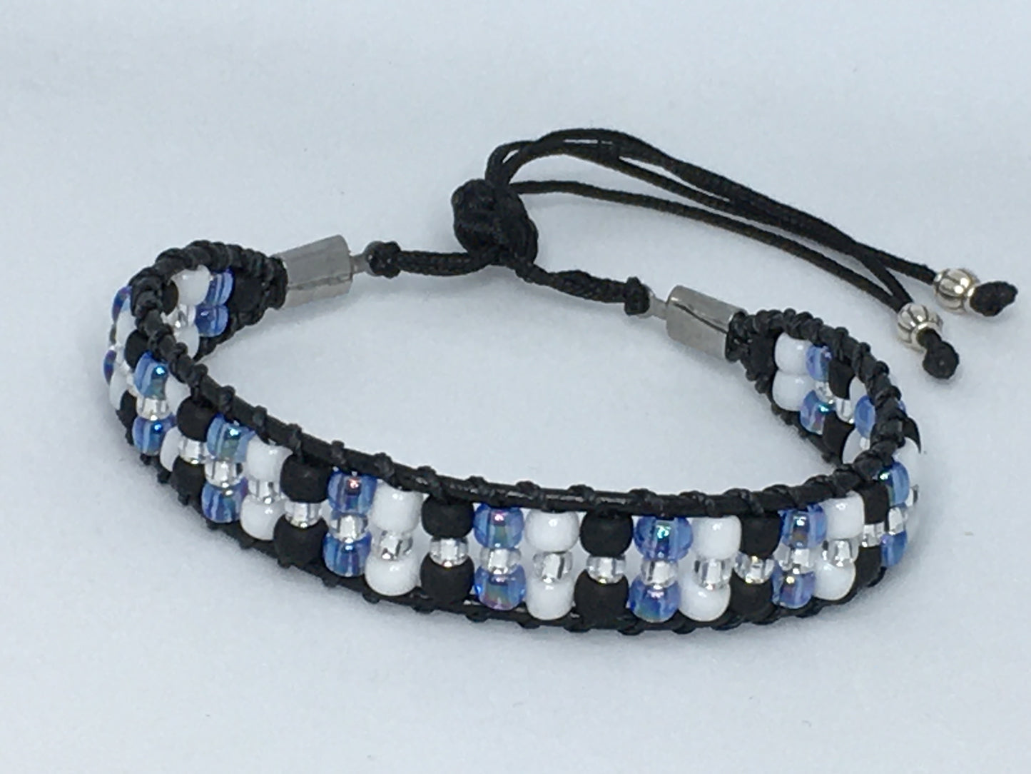 6.5" Bead and Leather Women's Bracelet