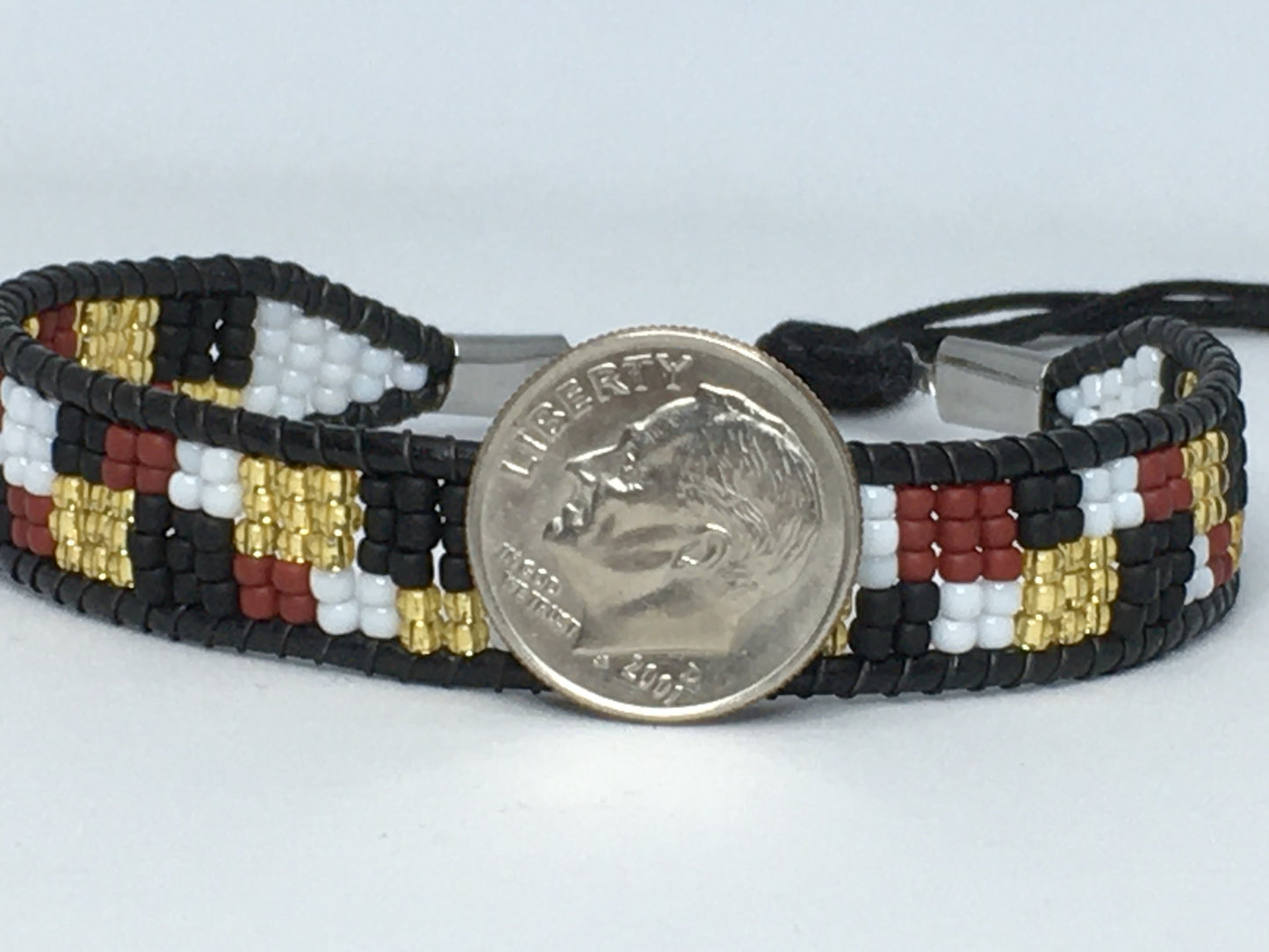 6.75" Bead and Leather Women's Bracelet