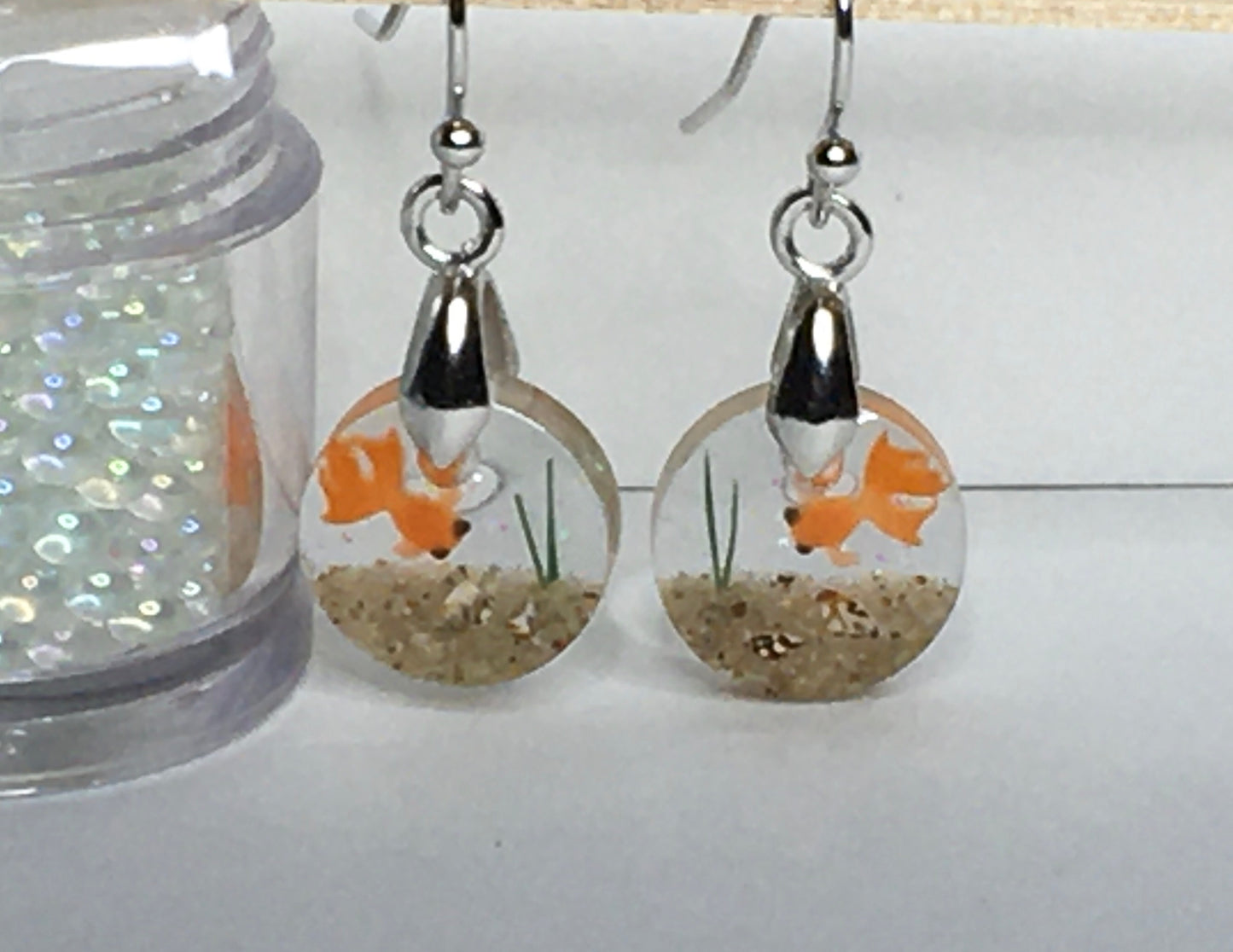 Goldfish Earrings 7/16"