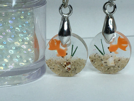 Goldfish Earrings 7/16"